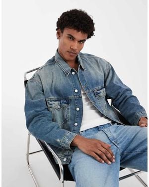 Tommy Hilfiger Oversized Trucker Denim Jacket - Blue