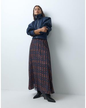 Nobody's Child Madden chiffon-maxirock mit falten und volumen - Blau