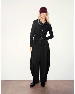Pull&Bear – elegante hose - Schwarz