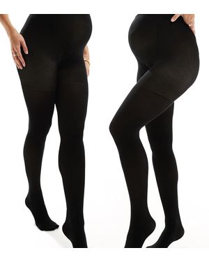 Mama.licious Mamalicious Maternity 2 Pack 200 Denier Tights - Black