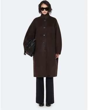 AllSaints Abrigo Effie En - Negro