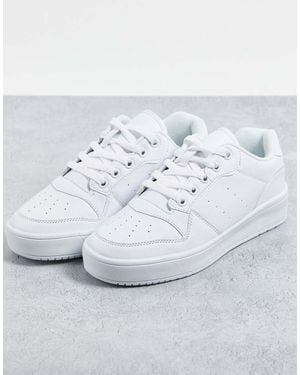 Truffle Collection Chunky Flatform Trainers - White
