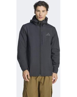 adidas Originals Terrex Multi 2.5 Layer Climaproof Rain Jacket - Blue