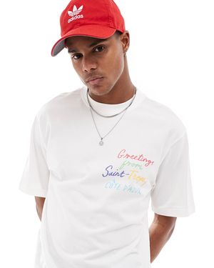 Only & Sons – lässig geschnittenes t-shirt - Weiß