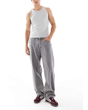 Jack & Jones Vaqueros Gris Claro Holgados Alex De