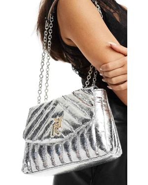 River Island Schoudertas Met Kettinghengsel - Wit