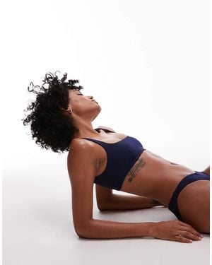ARKET Mix & Match Square Neck Bikini Top - Brown