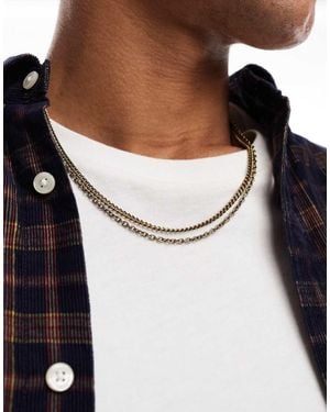 Classics 77 Double Row Chain Necklace - Metallic