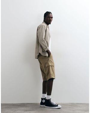 Carhartt Short cargo classique - beige foncé - Blanc
