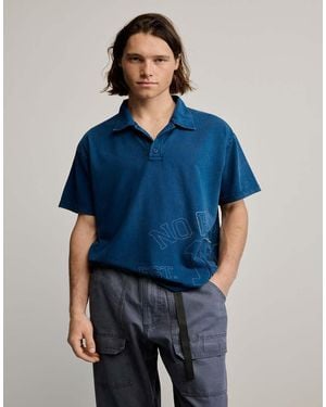 Desigual Polo T-Shirt Detail - Blue