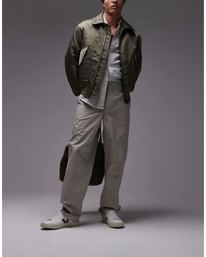 ARKET Relaxed Chino Trousers - Grey