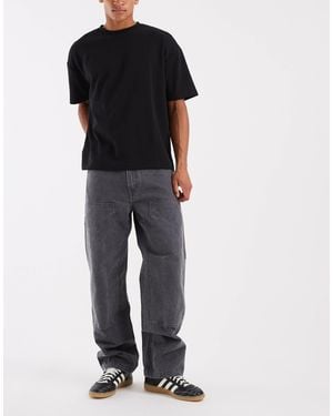 Levi's 568 lockere straight-jeans mit doppeltem knie - Schwarz