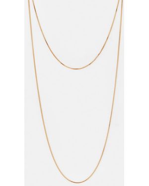 Pull&Bear Collana Doppia Tonalità - Bianco