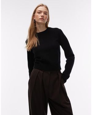 & Other Stories Wool Mix Slim Fit Jumper - Black