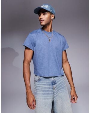ASOS Crew Neck Boxy T-shirt - Blue