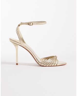 Mango High Metalic Heel - White