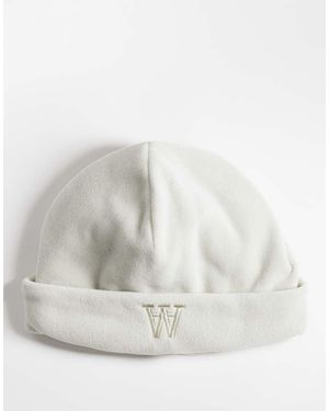 DOUBLE A by WOOD WOOD Jacob Fisherman Beanie - White