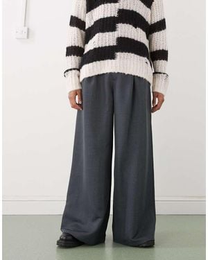 Collusion Tailored Wide Leg Trouser - Black