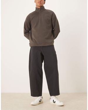 ASOS Oversized Tapered Jeans - Black