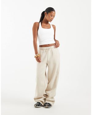 Only Petite Wide Leg sweatpants - Natural