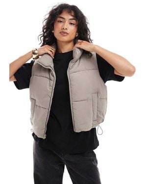 Hollister Chaleco De Plumas Corto De - Negro