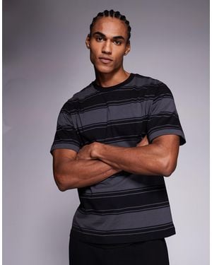 ADPT Oversized Stripe T-shirt - Grey