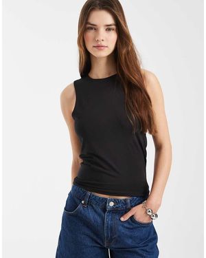 ASOS Double Layer Long Racer Vest - Black