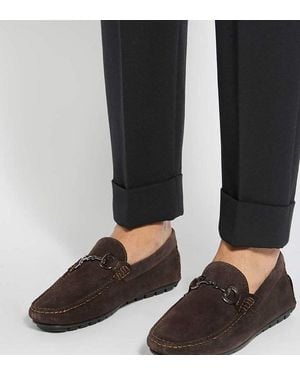 Dune Wide Fit Brackon Wf Moccasins - Black
