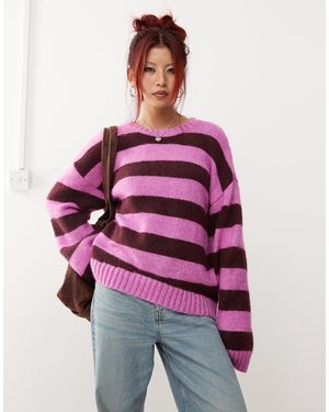 Monki Pull ras - Rouge
