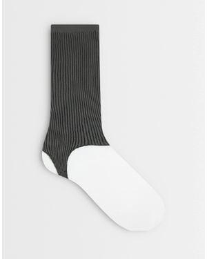 ASOS Ribbed Stirrup Sock - Gray