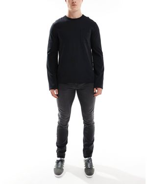 Only & Sons – enge jeans - Schwarz