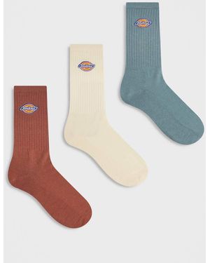 Dickies Pack De 3 Pares De Calcetines De Color Verde, Tostado Y Marrón Valley Grove De - Blanco