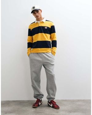 Champion Joggers Grises Con Bajos Ajustados De