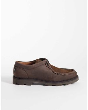 Pompeii UK Pompeii Latymer Leather Apron Shoes - Brown
