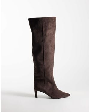 SIMMI Simmi london wide fit cimarron klassische kniehohe stiefel mit spitzer spitze - Braun