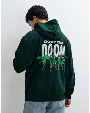 ASOS Oversized Hoodie With Doctor Doon Marvel Print - Green