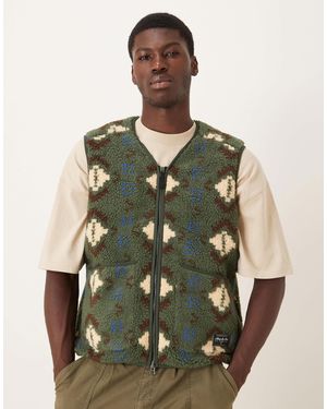 Alma de Ace – fenta perla – weste aus teddyfell - Grün