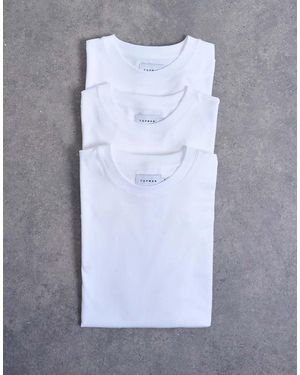 TOPMAN 3 Pack Classic Fit T-shirt - Blue