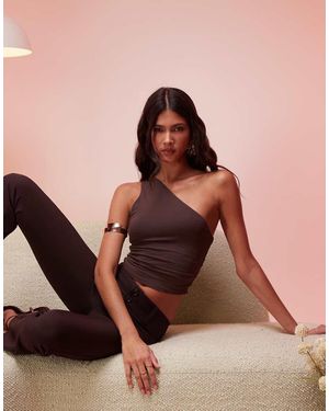 Oh Polly Andi Modal One-shoulder Top - Multicolour