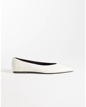 ASOS Lari Pointed Ballets - White