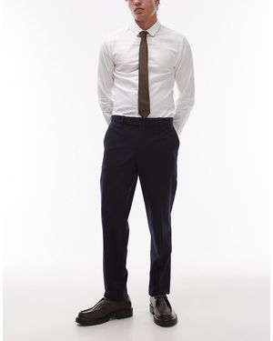 Mango – elegante hose mit schmalem schnitt - Grau