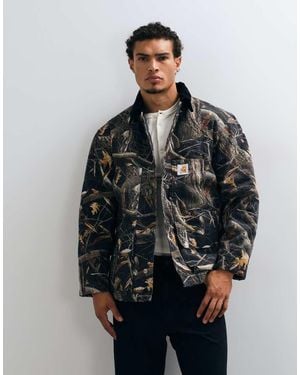 Carhartt Abrigo Lander Con Estampado Camuflaje De Árboles Oscuro-Multi - Negro