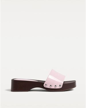 Stradivarius Beaded Clogs - Pink