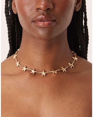 ASOS Ketting Met Zeesterren - Bruin