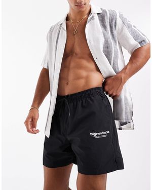 Jack & Jones – badeshorts - Schwarz