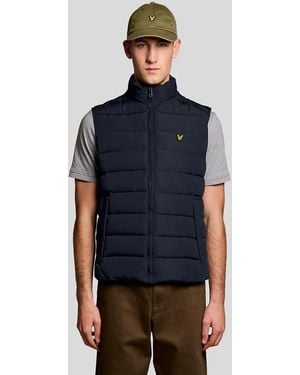 Lyle & Scott Mid Jackets Quilted Gilet - Blue