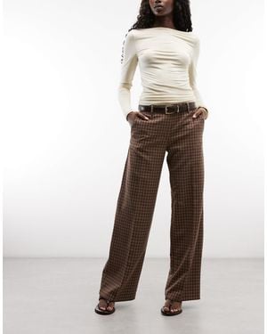 Monki Tailored Suiting Pants - Multicolor