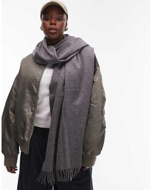 & Other Stories Premium Wool Oversized Scarf - Grey