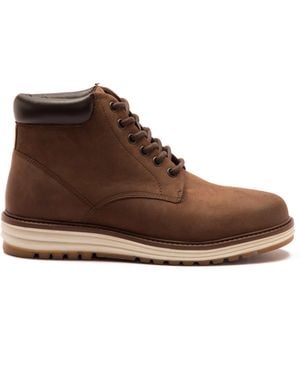 Thomas Crick Wells - bottines à lacets en cuir - Marron