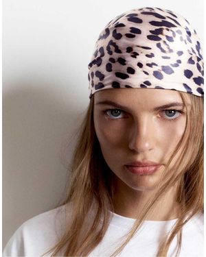 Pull&Bear Bandana Leopard Print - Brown